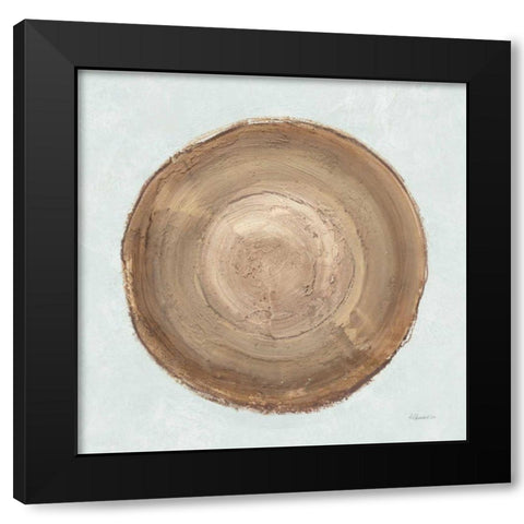 Through The Years II Blue Black Modern Wood Framed Art Print with Double Matting by Hristova, Albena