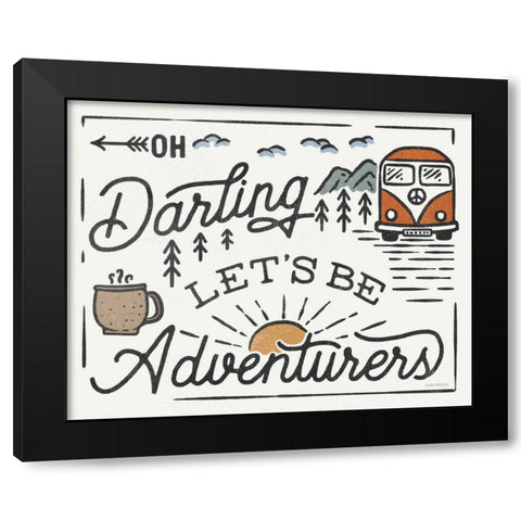 Adventurous I v2 Black Modern Wood Framed Art Print by Marshall, Laura