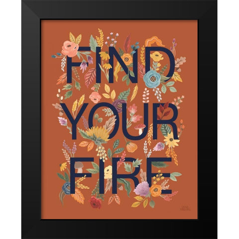 Harvest Garden III Rust Black Modern Wood Framed Art Print by Marshall, Laura