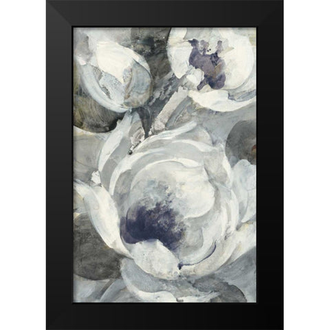 Navy Delight I Black Modern Wood Framed Art Print by Hristova, Albena