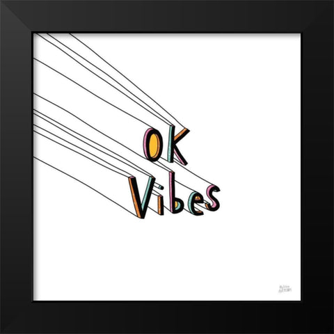 Cool Saying I Black Modern Wood Framed Art Print by Averinos, Melissa