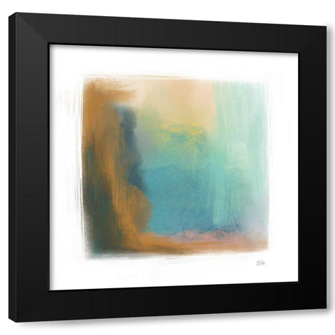 Soft Abstract I Black Modern Wood Framed Art Print with Double Matting by Averinos, Melissa