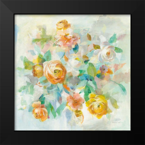 Blooming Splendor V Black Modern Wood Framed Art Print by Nai, Danhui