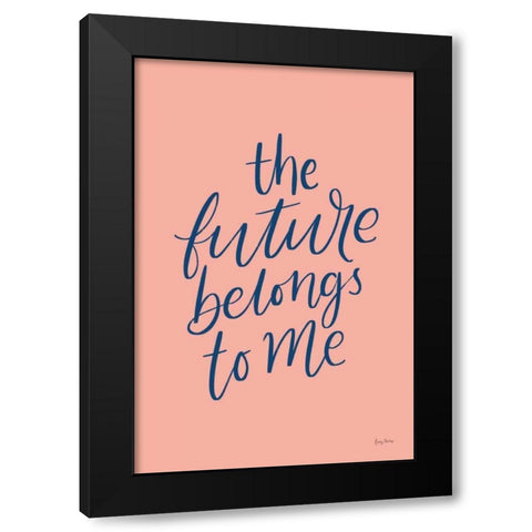 Graduation II Pink Black Modern Wood Framed Art Print by Thorns, Becky