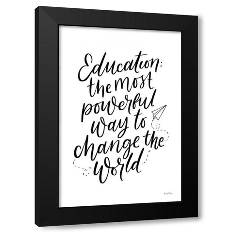 Teachers II Black Modern Wood Framed Art Print by Thorns, Becky