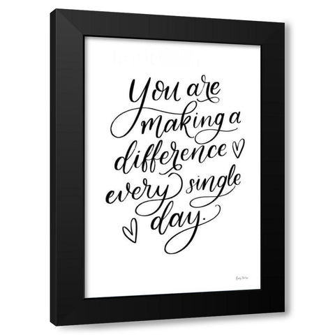 Teachers III Black Modern Wood Framed Art Print by Thorns, Becky