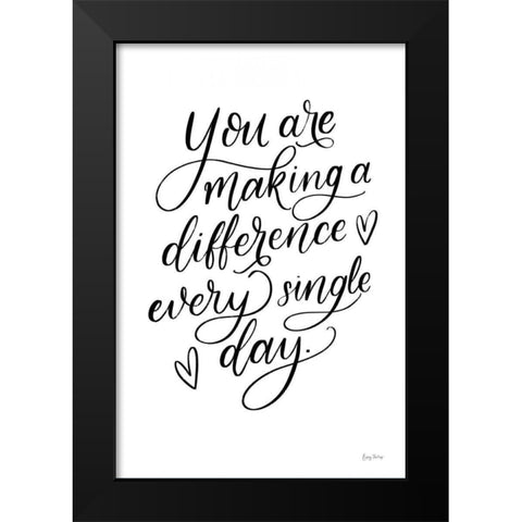 Teachers III Black Modern Wood Framed Art Print by Thorns, Becky