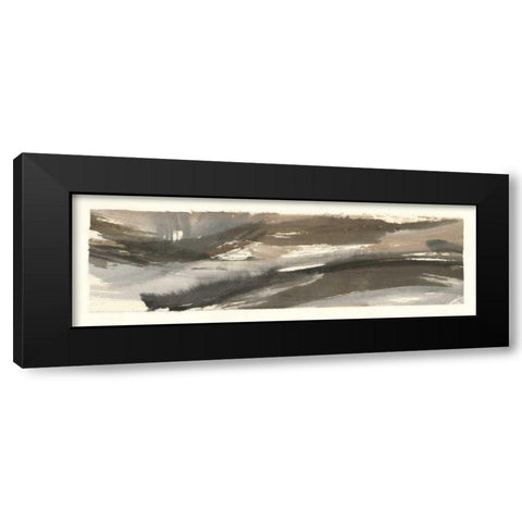 Brushscape IV Black Modern Wood Framed Art Print with Double Matting by Paschke, Chris
