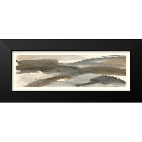 Brushscape V Black Modern Wood Framed Art Print by Paschke, Chris