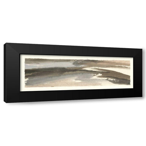 Brushscape VI Black Modern Wood Framed Art Print with Double Matting by Paschke, Chris