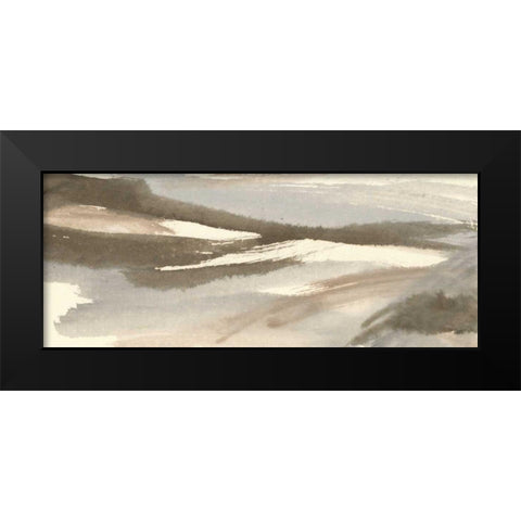Sand and Stone Black Modern Wood Framed Art Print by Paschke, Chris