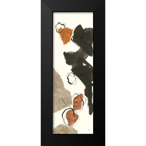 Copper Linked I Black Modern Wood Framed Art Print by Paschke, Chris