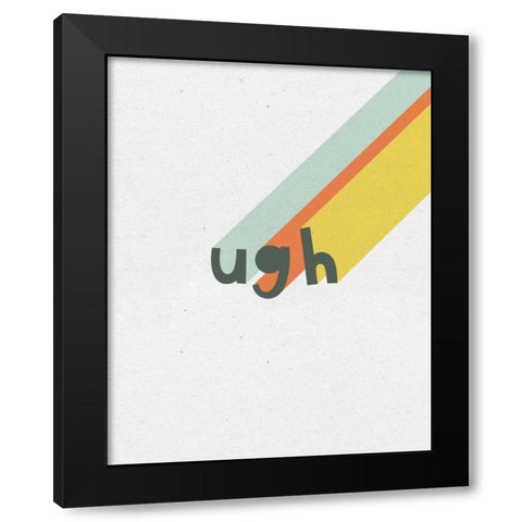 Rainbow Words II Black Modern Wood Framed Art Print with Double Matting by Hershey, Moira