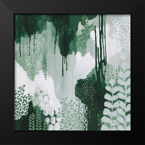 Light Green Forest I Black Modern Wood Framed Art Print by Ferguson, Kathy