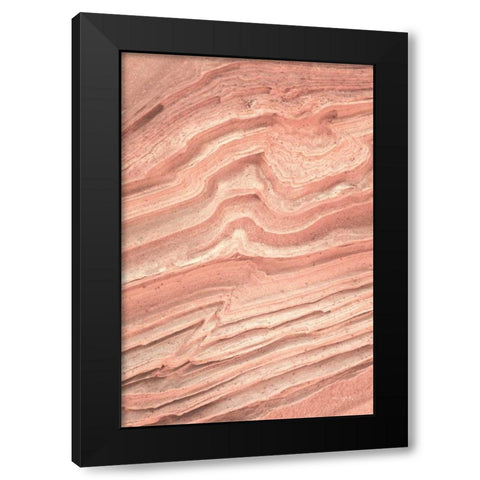 Coyote Buttes IV Blush Orange Black Modern Wood Framed Art Print with Double Matting by Majchrowicz, Alan