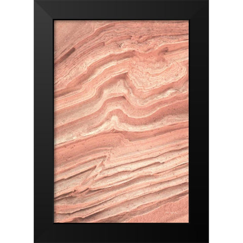Coyote Buttes IV Blush Orange Black Modern Wood Framed Art Print by Majchrowicz, Alan
