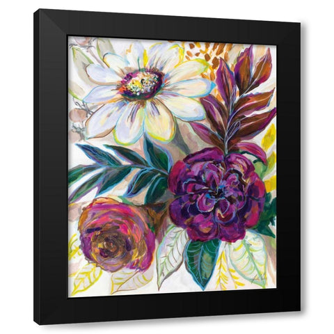 Festive Season II Black Modern Wood Framed Art Print by Vertentes, Jeanette