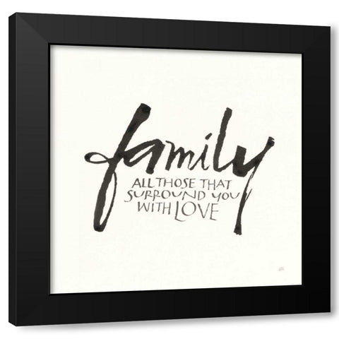 Daily Saying III Black Modern Wood Framed Art Print by Paschke, Chris