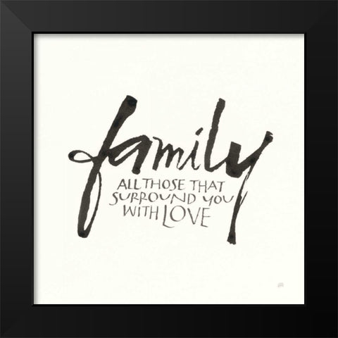 Daily Saying III Black Modern Wood Framed Art Print by Paschke, Chris