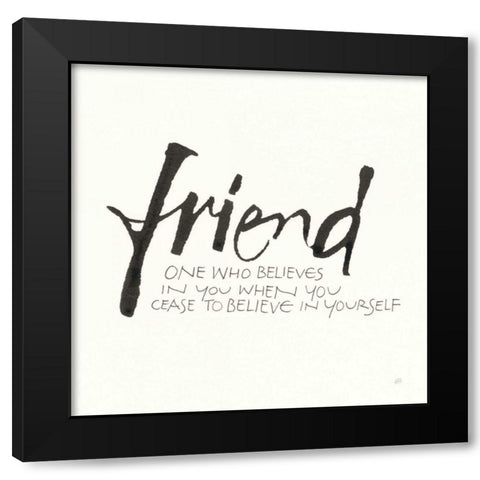 Daily Saying IV Black Modern Wood Framed Art Print by Paschke, Chris