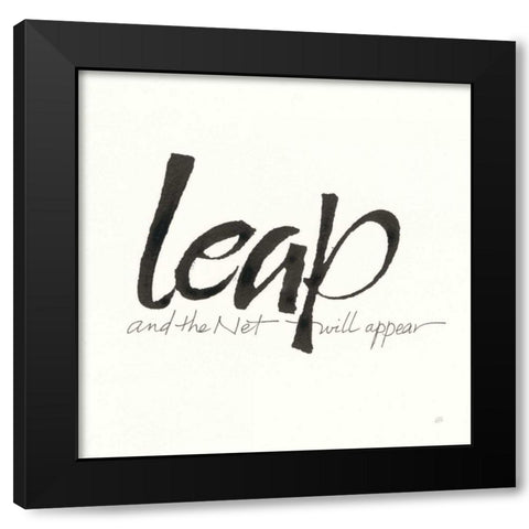 Daily Saying VIII Black Modern Wood Framed Art Print by Paschke, Chris