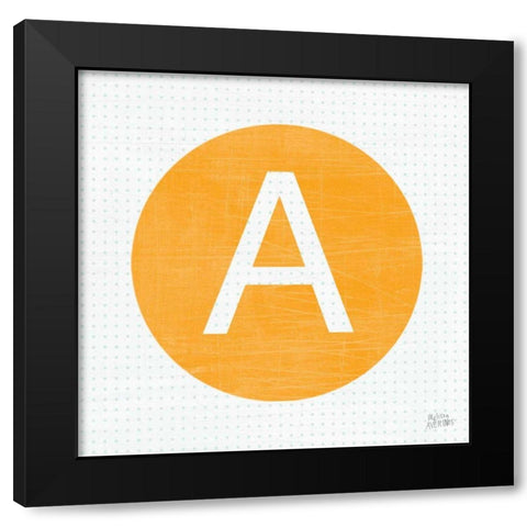 Retro Subway Symbol III Black Modern Wood Framed Art Print by Averinos, Melissa