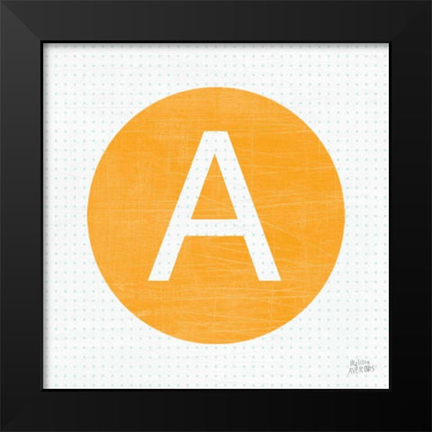 Retro Subway Symbol III Black Modern Wood Framed Art Print by Averinos, Melissa