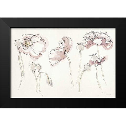 Somniferums Neutral Crop Black Modern Wood Framed Art Print by Novak, Shirley