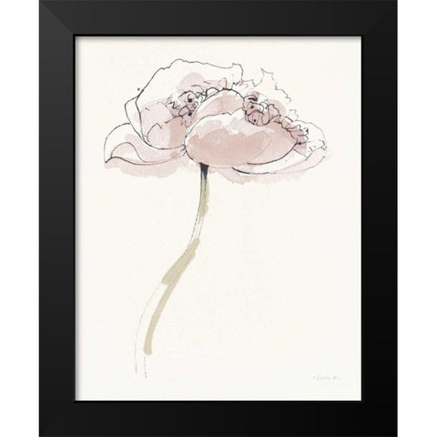 Single Somniferums II Neutral Crop Black Modern Wood Framed Art Print by Novak, Shirley