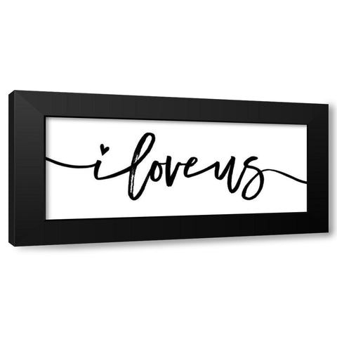 Loving You I Black Modern Wood Framed Art Print with Double Matting by Wild Apple Portfolio