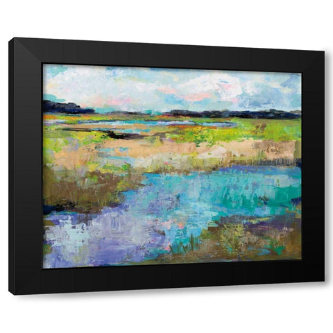 At Peace Black Modern Wood Framed Art Print by Vertentes, Jeanette