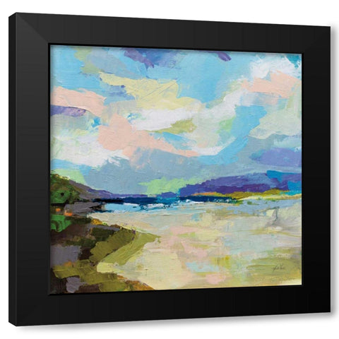 The Shore Black Modern Wood Framed Art Print with Double Matting by Vertentes, Jeanette