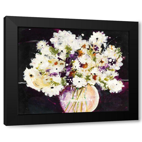 Daisy Vase Black Modern Wood Framed Art Print by Griggs, Jan