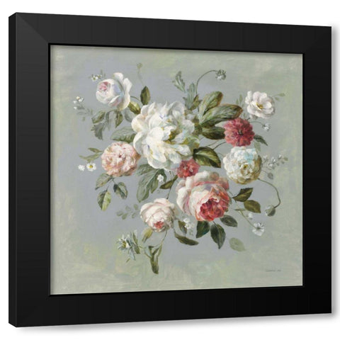 Gifts from the Garden I Black Modern Wood Framed Art Print with Double Matting by Nai, Danhui