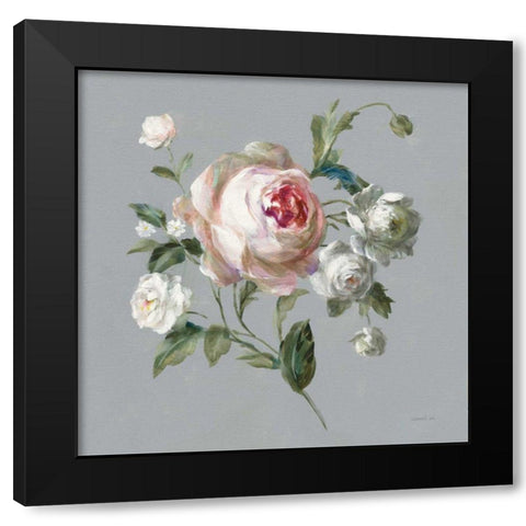 Gifts from the Garden II Black Modern Wood Framed Art Print with Double Matting by Nai, Danhui