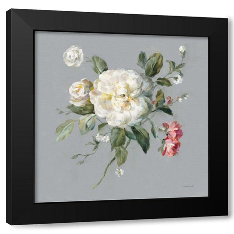 Gifts from the Garden III Black Modern Wood Framed Art Print with Double Matting by Nai, Danhui