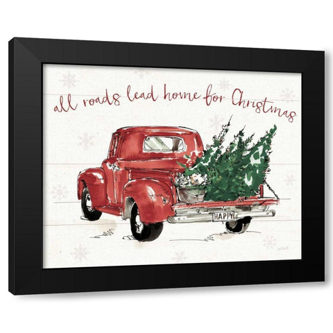 Modern Farmhouse IX Christmas Dark Black Modern Wood Framed Art Print by Tavoletti, Anne