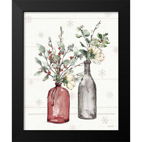Modern Farmhouse II Christmas Dark Black Modern Wood Framed Art Print by Tavoletti, Anne