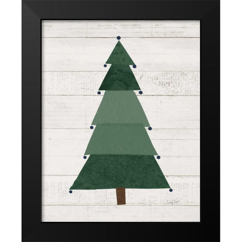 Christmas Patchwork I Neutral Black Modern Wood Framed Art Print by Prahl, Courtney