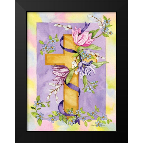 Eastertime Black Modern Wood Framed Art Print by McKenna, Kathleen Parr