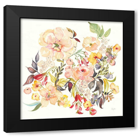 Succulent Desert I Black Modern Wood Framed Art Print with Double Matting by Rice, Kristy