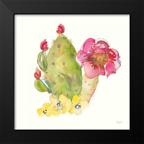 Succulent Desert II Black Modern Wood Framed Art Print by Rice, Kristy