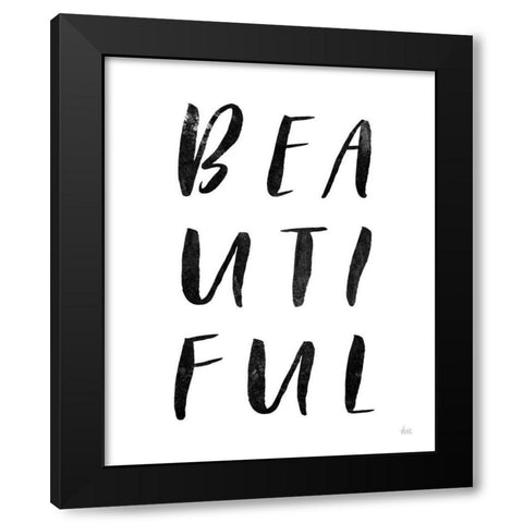 Bold Words II Black Modern Wood Framed Art Print with Double Matting by Marshall, Laura
