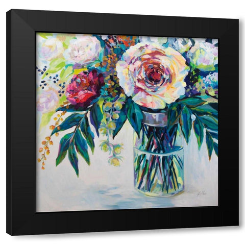 Elation Black Modern Wood Framed Art Print by Vertentes, Jeanette