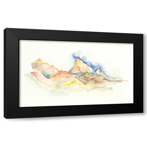 Western Sketchbook Black Modern Wood Framed Art Print with Double Matting by Rice, Kristy