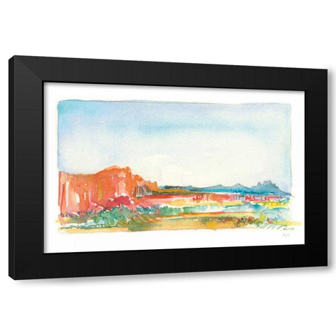 Looking Out Black Modern Wood Framed Art Print by Rice, Kristy