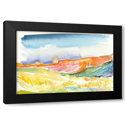Mesa View II Black Modern Wood Framed Art Print with Double Matting by Rice, Kristy