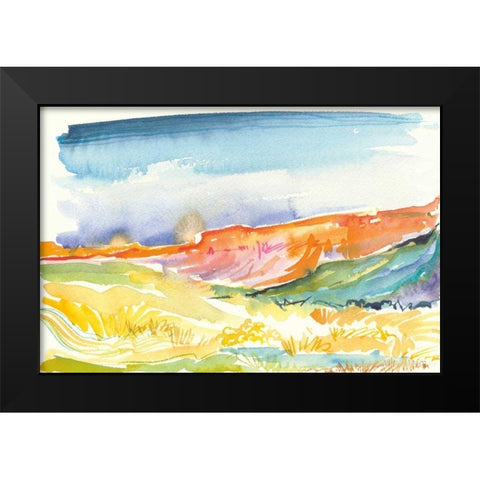 Mesa View II Black Modern Wood Framed Art Print by Rice, Kristy