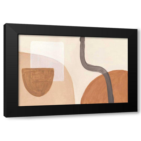 Sandy Balance I Black Modern Wood Framed Art Print with Double Matting by Urban, Mary