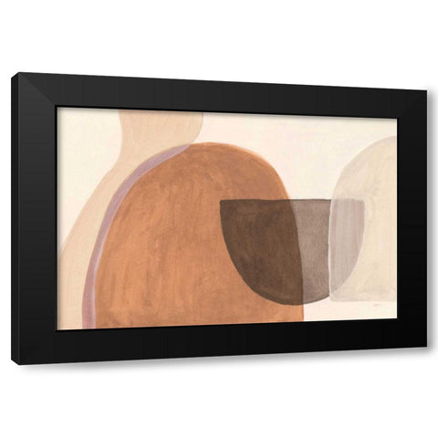 Sandy Balance II Black Modern Wood Framed Art Print by Urban, Mary